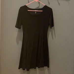 Black Knit Mini Dress